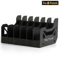 thumbnail image 1 of Pistol Rack, Mutak Gun Rack For Pistol,1 Packs Fit 6 Guns Pistol Holder Handgun Stand for Gun Storage Organizer Display,Black ﻿, 1 of 8