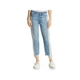 thumbnail image 1 of Pistola Womens Charlie Two Tone Distressed Straight Leg Jeans, 1 of 2