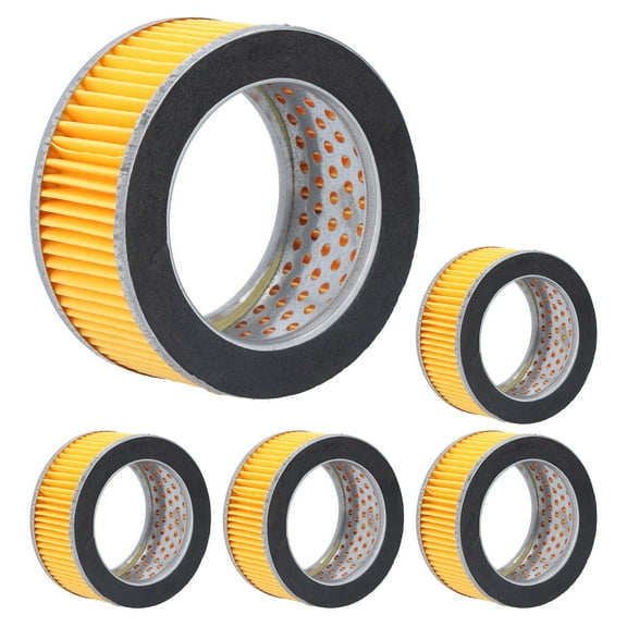 Piston Air Compressor Filter, Metal Cladding Epoxy Resin Bonded Mixed Fiber Easy Installation Portable Inside Silencer Filters  For Filtering Particles