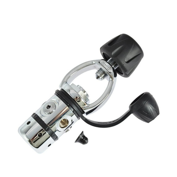 Piston Diving First Stage Regulator Scuba Diving Regulator first Stage Compact Yoke for Beginners Travelers Underwater Diving Accessory
