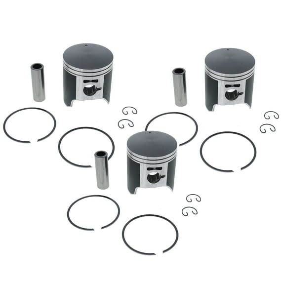Piston Kit for Polaris Ultra SP 680 1996 1997 Teflon Coated x3 by Race-Driven