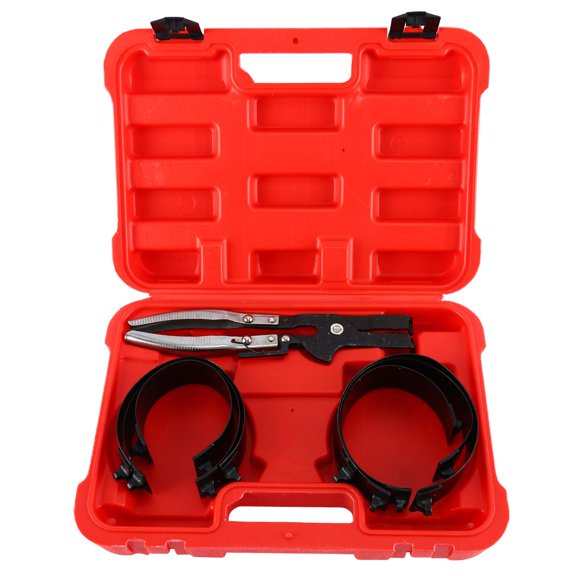 Piston Ring Compressor Tool Set With Ratcheting Plier 7-Piece 2-7/8"-4-3/8"