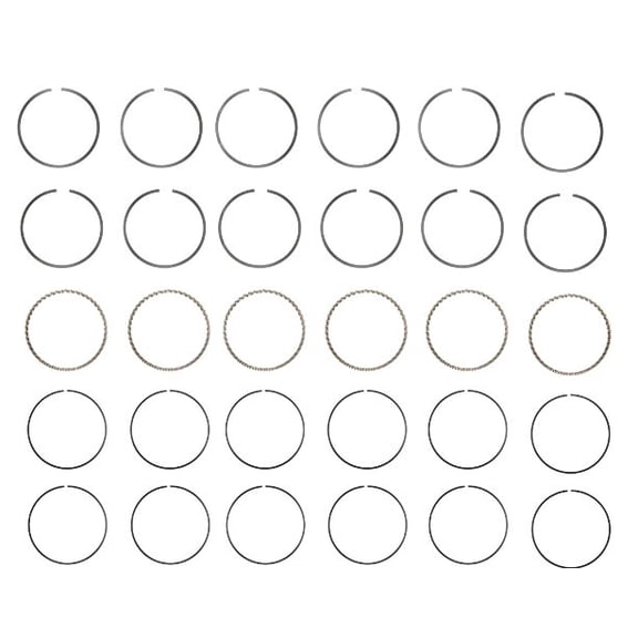 Piston Ring Set - Cast (Size = 030) | Compatible with 50-62 GM/Chevrolet 3.8L 235 OHV L6 12V Engines
