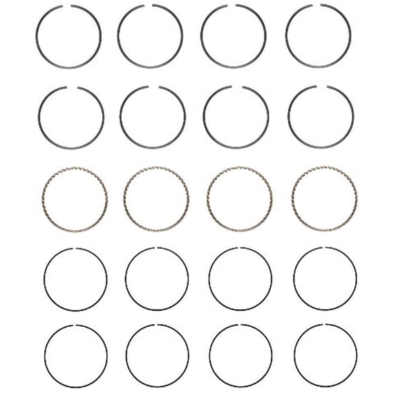 Piston Ring Set - Cast (Size = 040) | Compatible with Ford 2.3L/140, 2.5L/153, 4.2L/255 Engines