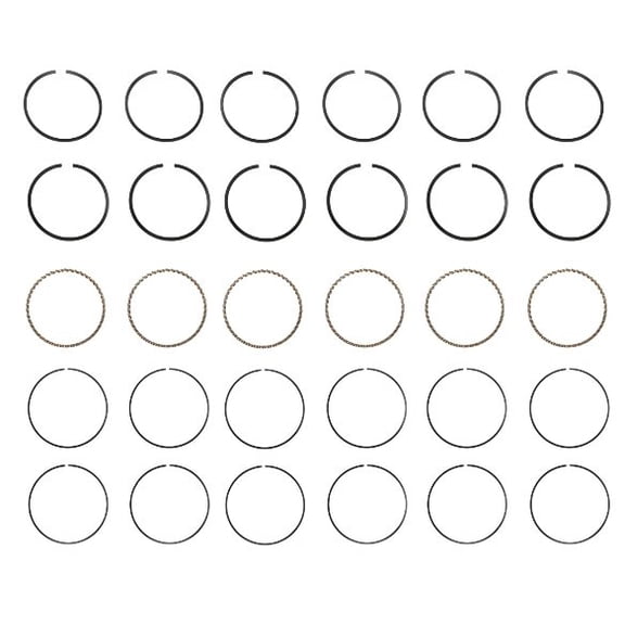 Piston Ring Set - Cast (Size 040) | Compatible with GM/Chevrolet 3.8L/230, 4.1L/250 & Jeep 4.0L 242 OHV L6 12V Engines