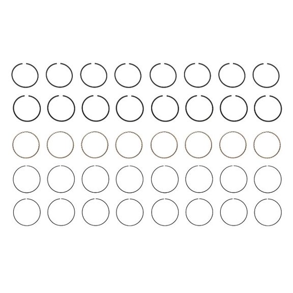 Piston Ring Set - Cast (Size 040) | Compatible with various 59-66 GM 6.4L/389 OHV V8 16V Engines | Deep Oil Ring