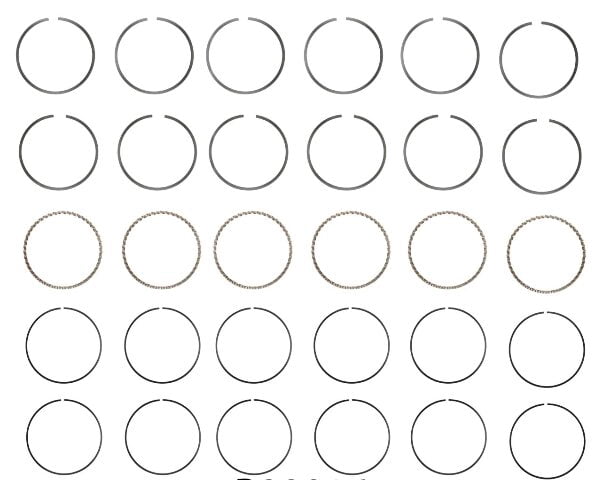 Piston Ring Set - Cast (Size 1.00mm) | Compatible with GM/Chevrolet/Isuzu/Jeep 2.8L/173 OHV V6 12V Engines