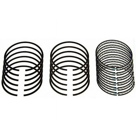 Piston Ring Set - Compatible with 2011 - 2019 Ford Explorer 3.5L V6 - Sealed Power