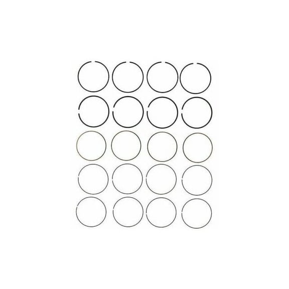 Piston Ring Set - Compatible with 2012 - 2016 Buick Verano 2.4L 4-Cylinder - Sealed Power