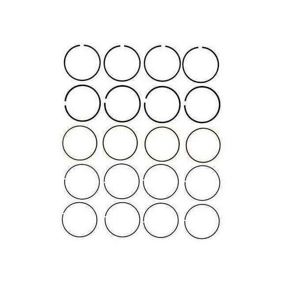 Piston Ring Set - Compatible with 2012 - 2016 Buick Verano 2.4L 4-Cylinder 2013 2014 2015