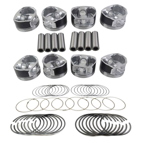 Piston and Ring Set for Dodge Ram Durango Chrysler 300 Jeep Commander V8 Engine, 99.50mm, OE 05086010AB, 05086010AA, 05086010AC, 53021538AD, 53021539AD, 16-Valve OHV Engine Kit