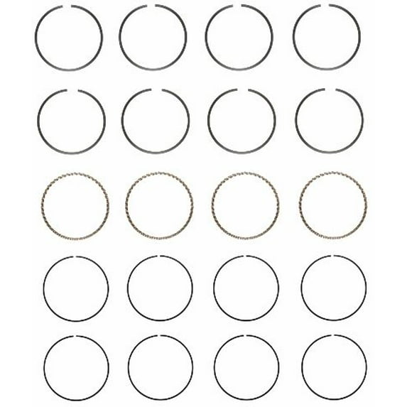 Piston Rings Set | Compatible with Toyota 2.0L 2SELC | Standard Size
