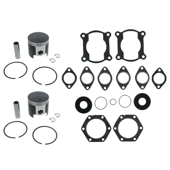 Piston and Gasket Kit for Polaris Indy Supersport 500 1997 1998 Teflon Coated