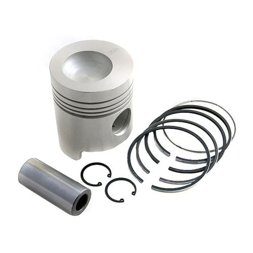 Piston and Rings - 4.200" Standard Single Cylinder fits Ford 3055 3550 4100 420 445 420 445 3550 87554707 D6NN6108S