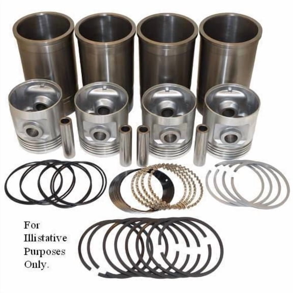 Pistons Sleeves and Rings Kit 4-1/8" overbore Allis Chalmers WC WF WD