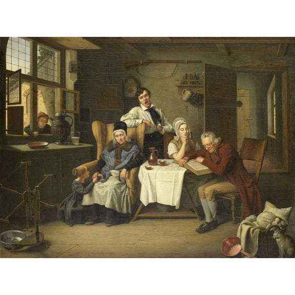 Pistorius Bible Reading Extra Large XL Wall Art Poster Print