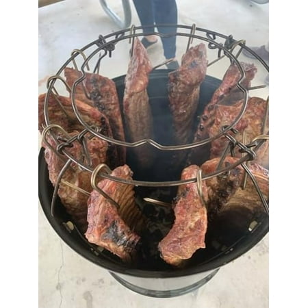 Pit Barrel Cooker Hanging System for 18 Inch Weber Smokey Mountain | Increased Cooking Capacity Hooks | Achieve Pit Barrel Style Results | Compatible Only with 18" Weber Smokey Mountain | Made in USA