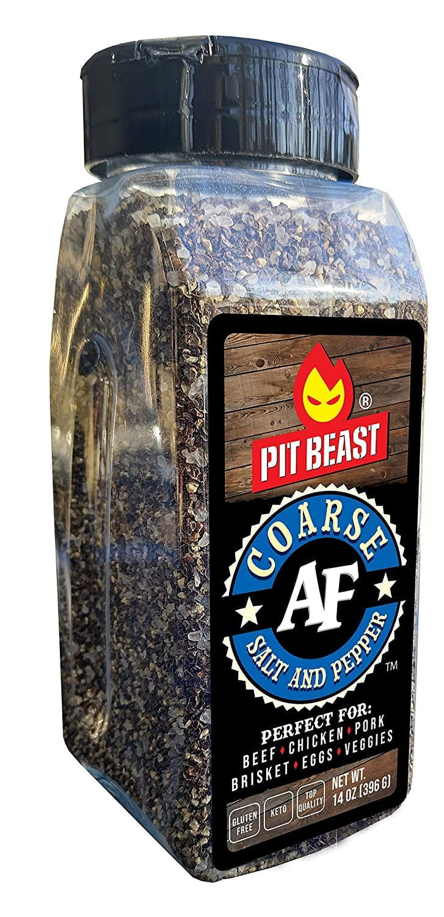 Pit Beast Coarse AF DHF10 Salt and Pepper Spice Blend Dalmatian BBQ Rub
