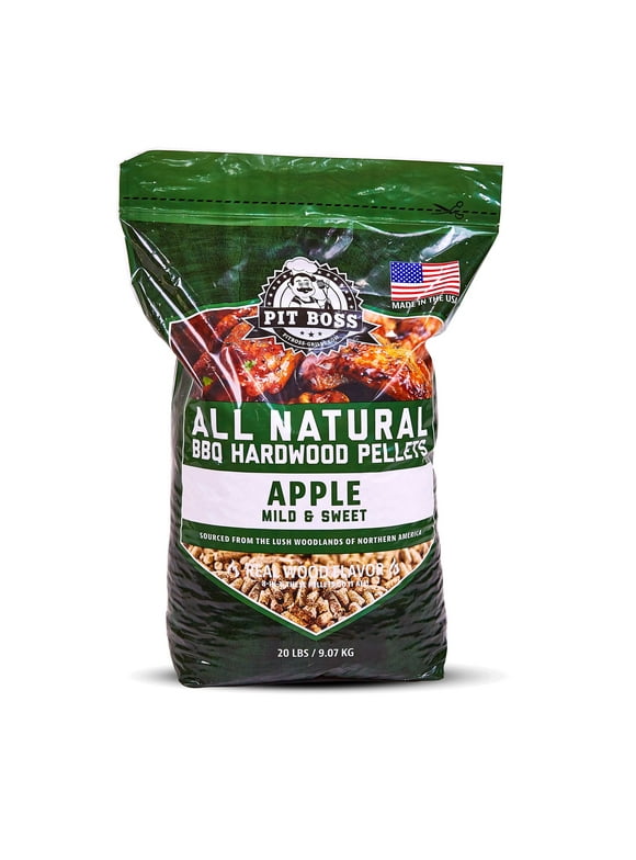 Pit Boss 100% All-Natural Hardwood Apple Blend BBQ Grilling Pellets, 20 Pound Bag