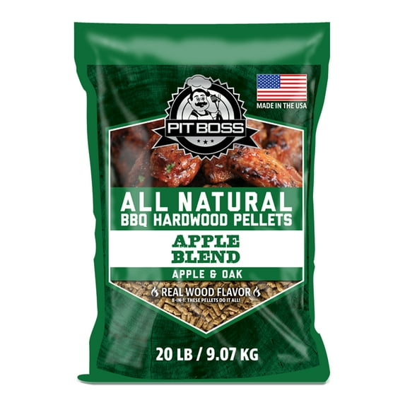 Pit Boss 100% All-Natural Hardwood Apple Blend BBQ Grilling Pellets, 20 Pound Bag