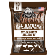 Pit Boss 100% All-Natural Hardwood Classic Blend BBQ Grilling Pellets, 40 Pound Bag