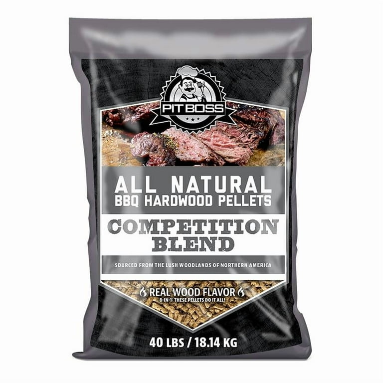 Pit Boss Hardwood BBQ Pellets 40 lb All-Natural Competition Blend