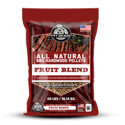 Pit Boss 100% All-Natural Hardwood Fruit Blend BBQ Grilling Pellets, 40 lbs Bag