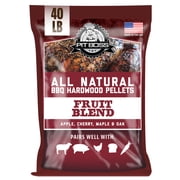 Pit Boss 100% All-Natural Hardwood Fruit Blend BBQ Grilling Pellets, 40 lbs Bag