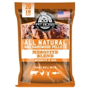 Pit Boss 100% All-Natural Hardwood Mesquite BBQ Grilling Pellets, 20 Pound Bag