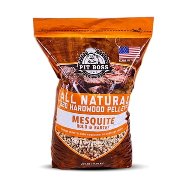 Pit Boss Mesquite BBQ Pellets - 40lb Bag Of 100% Natural Hardwood Grilling Pellets