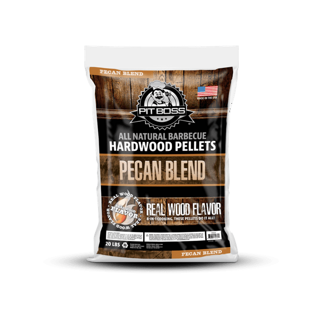 Pit Boss 100% All-Natural Hardwood Pecan Blend BBQ Grilling Pellets, 20 Pound Bag
