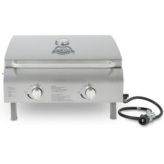 Pit Boss 2-Burner Portable Gas Grill, Stainless Steel