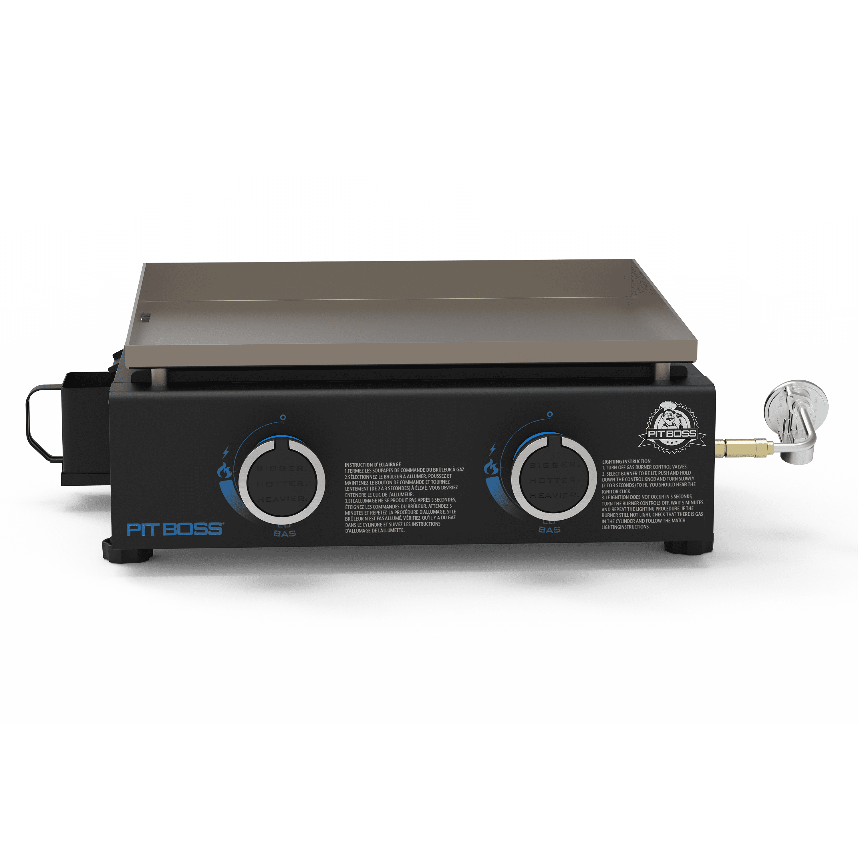 Pit Boss Black 2-Burner Portable Propane Gas Griddle with Cover