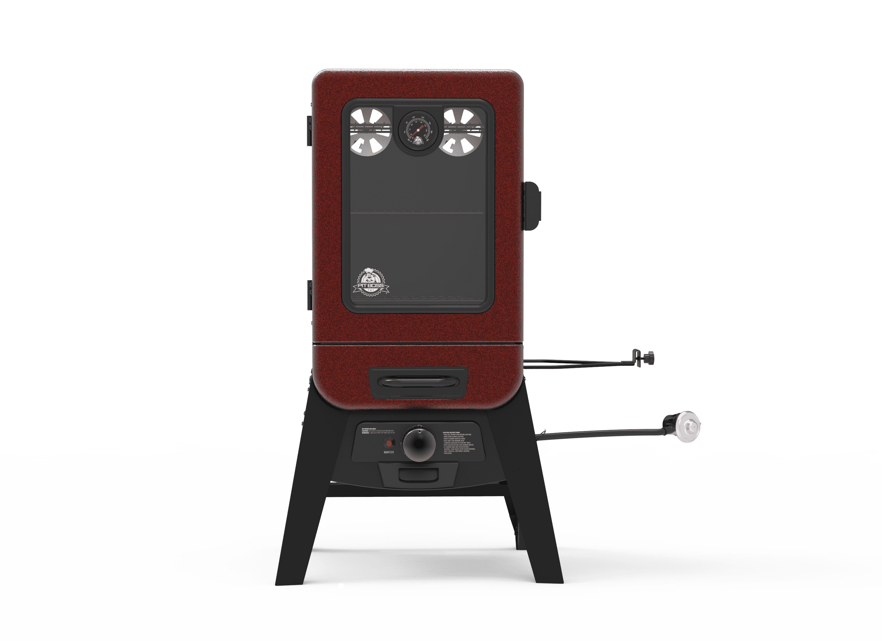 Pirecart Vertical Propane Portable 225 Square Inches Smoker & Grill