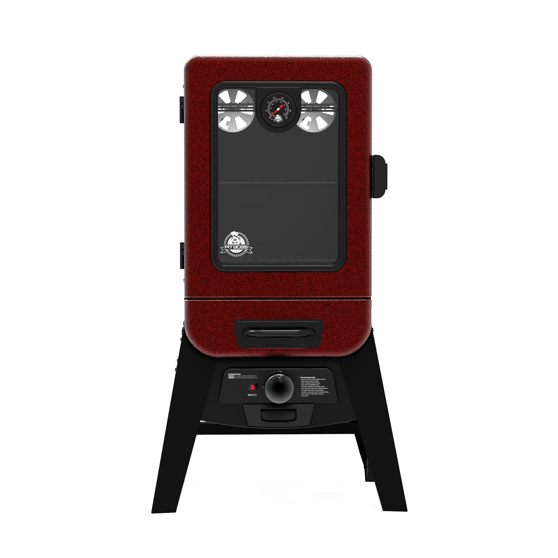 Pit Boss 2-Series Propane Vertical Smoker, Red Hammertone PBV2G1