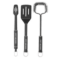 thumbnail interactive-video image 1 of Pit Boss 3 Piece Grilling Set with Spatula, Locking Tongs, and Extended Wire Cleaning Brush, 1 of 8