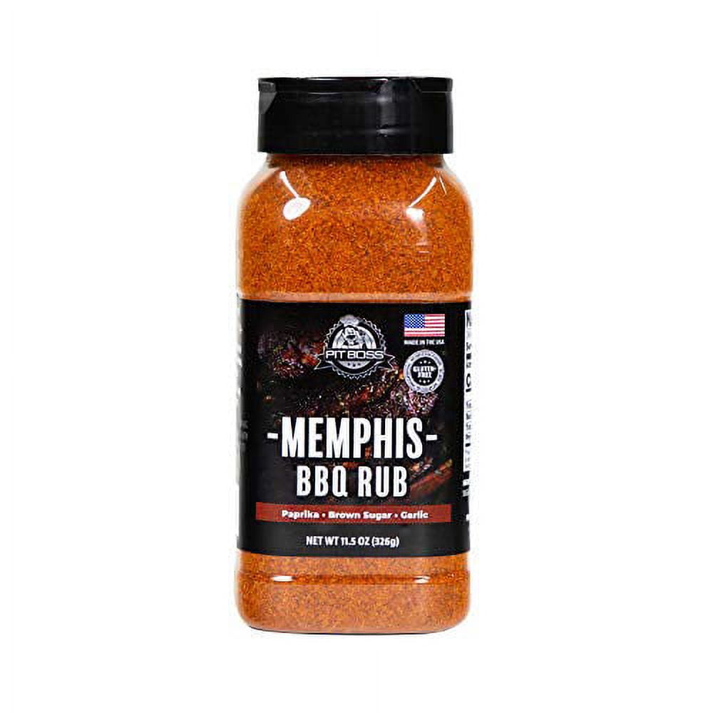 Pit Boss 40336 Memphis BBQ Rub Grill Spices 11.5 Ounce Multicolored Walmart