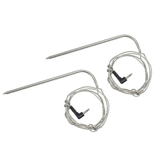 Pit Boss 6" Meat Probe with 48" High Heat Woven Wire for Pellet Smokers, 2-pc