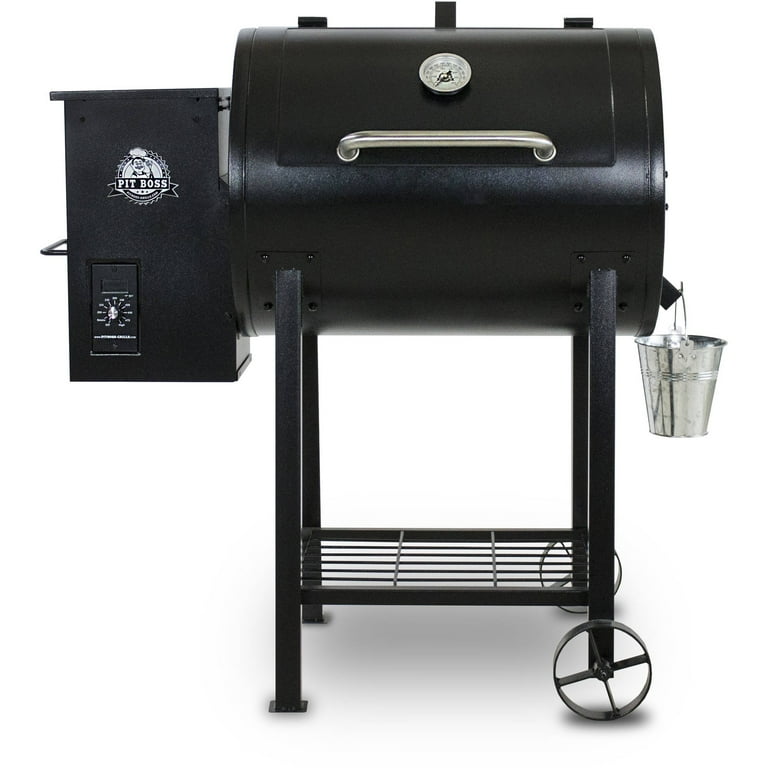 Pit Boss 700FB Wood Fired Pellet Grill with Flame Broiler, 700 Sq