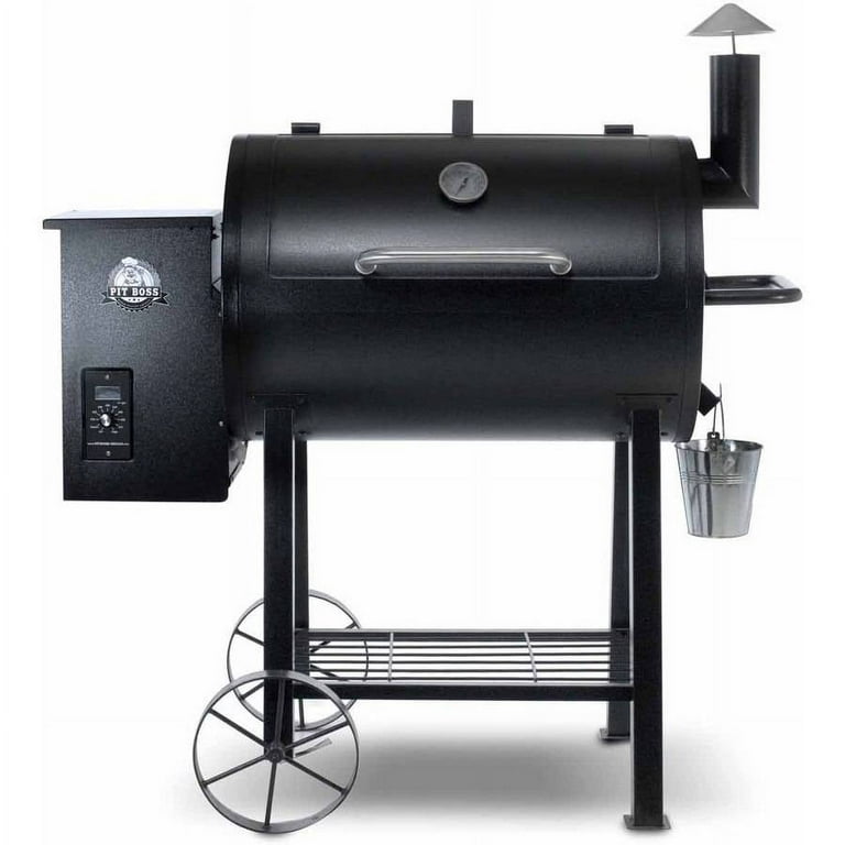 KingChii Wood Pellet Grill & Smoker 456sq.in., 8-in-1 Multifunctional BBQ  Grill with Automatic temperature control for Outdoor Cooking, Foldable Legs