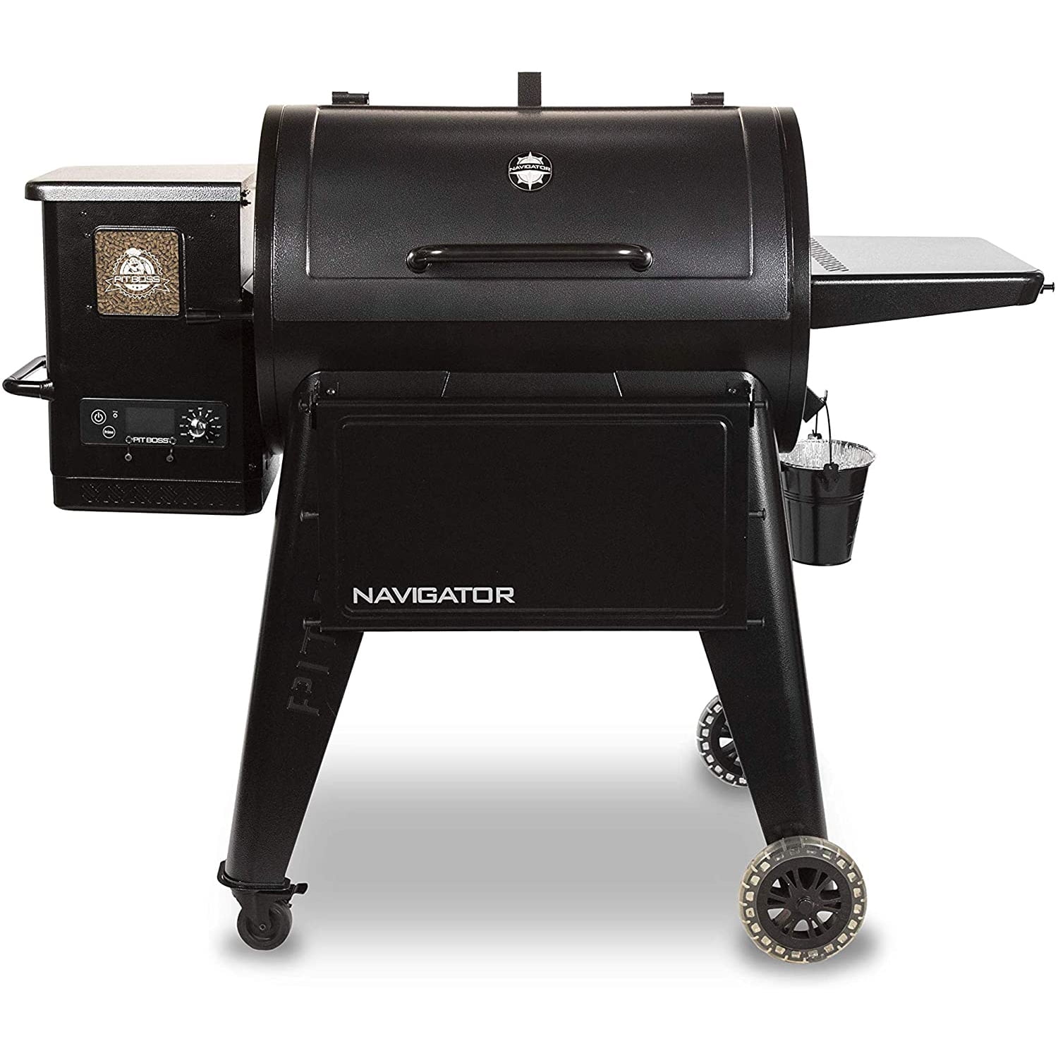 Pit Boss 850G Navigator 879 sq in Pellet Grill with Custom Fit Cover and Meat Probe