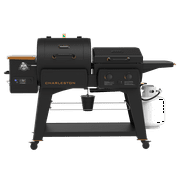 Pit Boss Combo Grill, Charleston 1020 Square inch Pellet Grill and Gas Griddle, Onyx Series