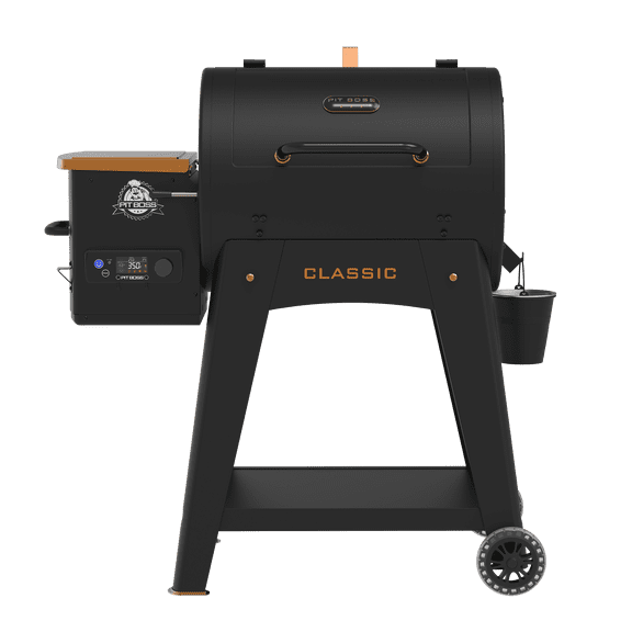 Pit Boss Classic Wood Fired Pellet Grill and Smoker with Flame Broiler, 746 sq in cooking space, Onyx Series