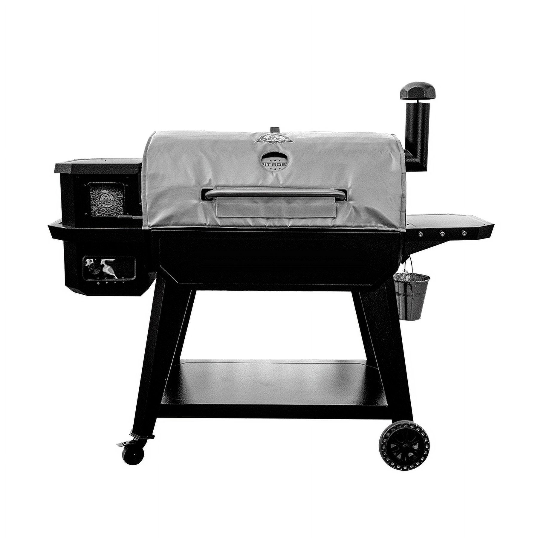 Gray Stainless Steel Insulated Pellet Grill Blanket
