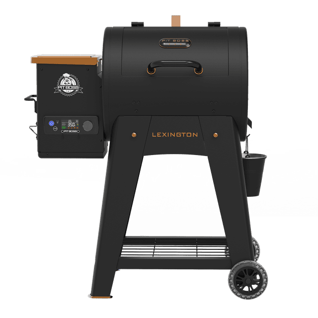 Pit Boss Lexington 500 Sq in Wood Fired Pellet Grill and Smoker Onyx Series