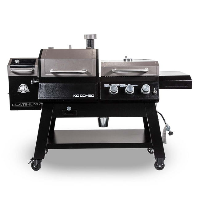 Pit Boss Platinum KC Combo, Wi-Fi® and Bluetooth® Wood Pellet and Gas Grill