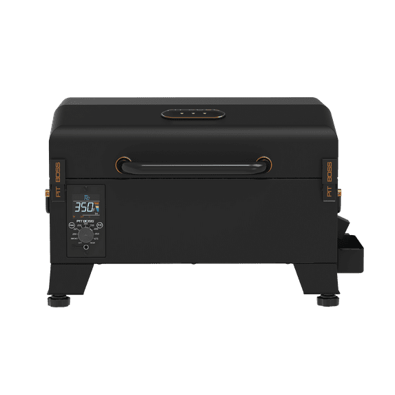 Pit Boss Pit Stop Tabletop 250 Sq in Wood Fired Pellet Grill and Smoker – Onyx Series
