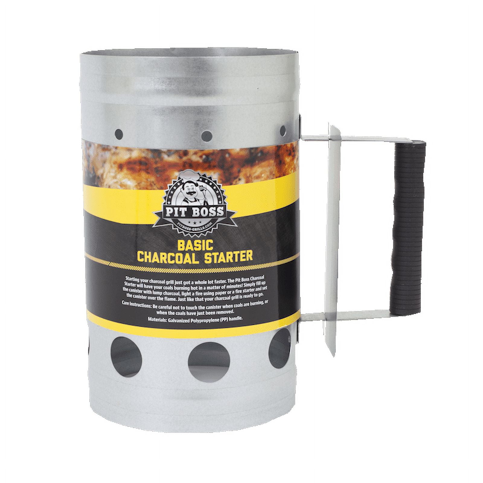 Pit Boss Quick Start Charcoal Chimney With Push Button Release