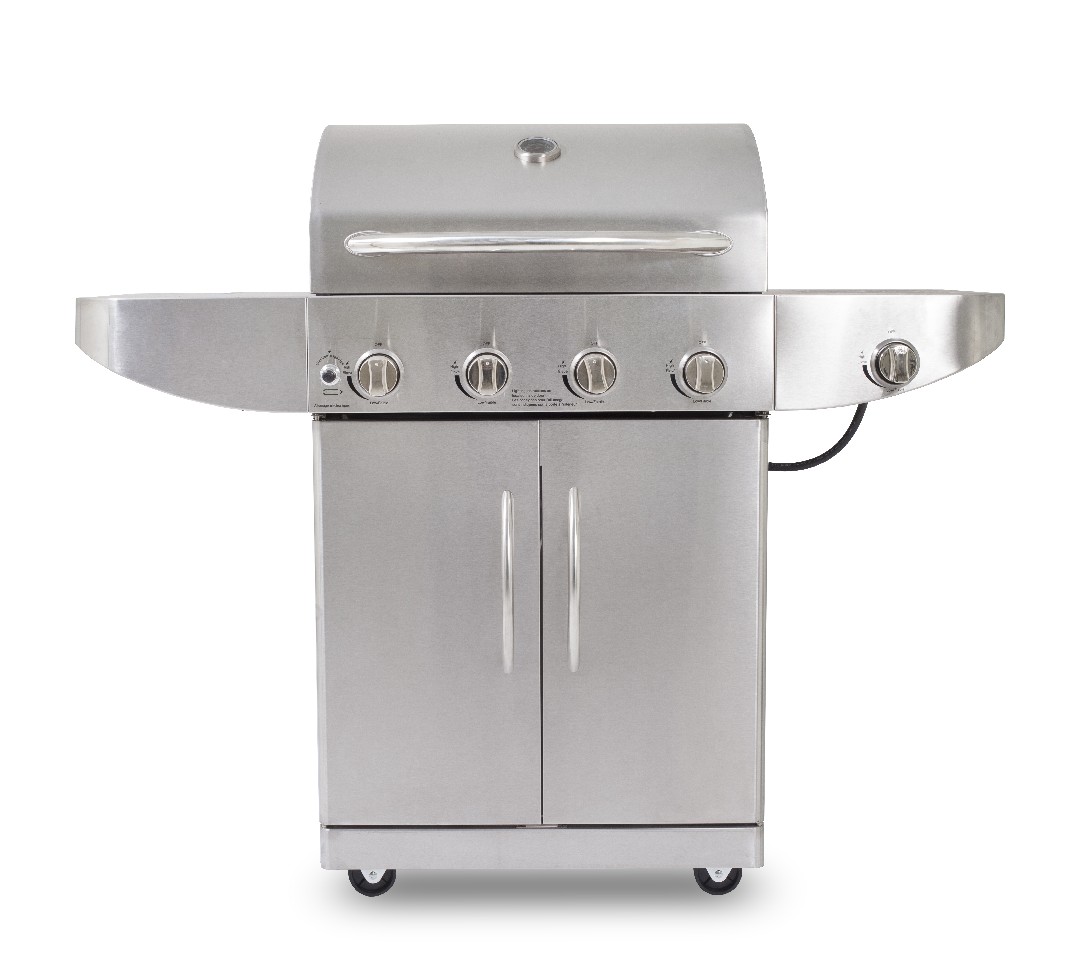 Pit Boss Stainless Steel 4-Burner Barbecue Gas Grill with Side Burner - image 1 of 4