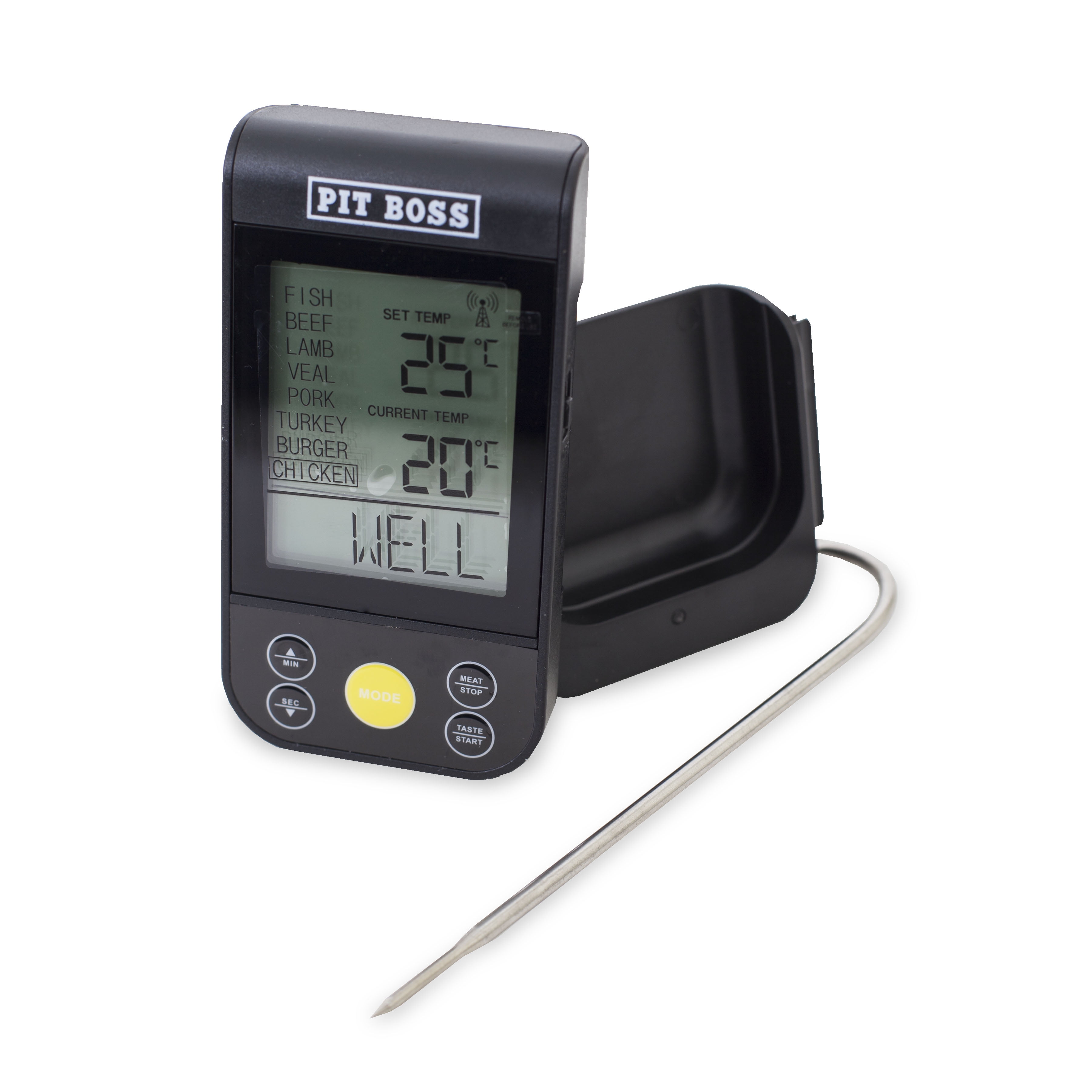 Pit Boss Wireless Remote Barbecue Grill Thermometer - LED Readout